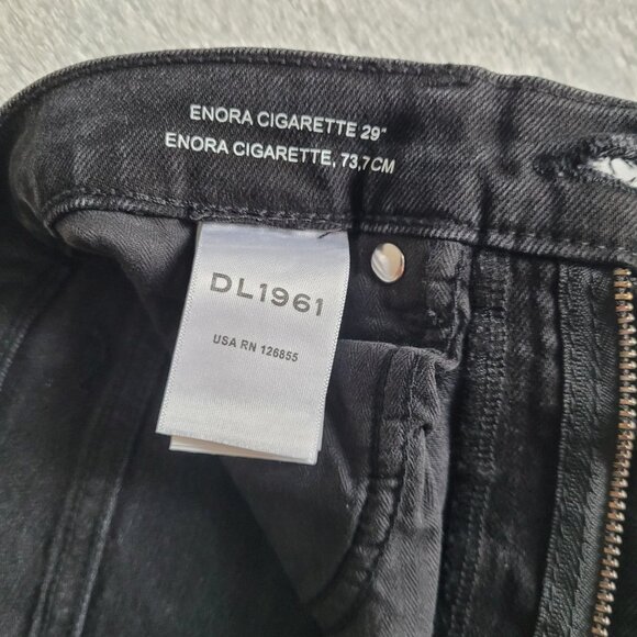 DL1961 Enora Cigarette 29” Women's Jeans - Black - Picture 8 of 12